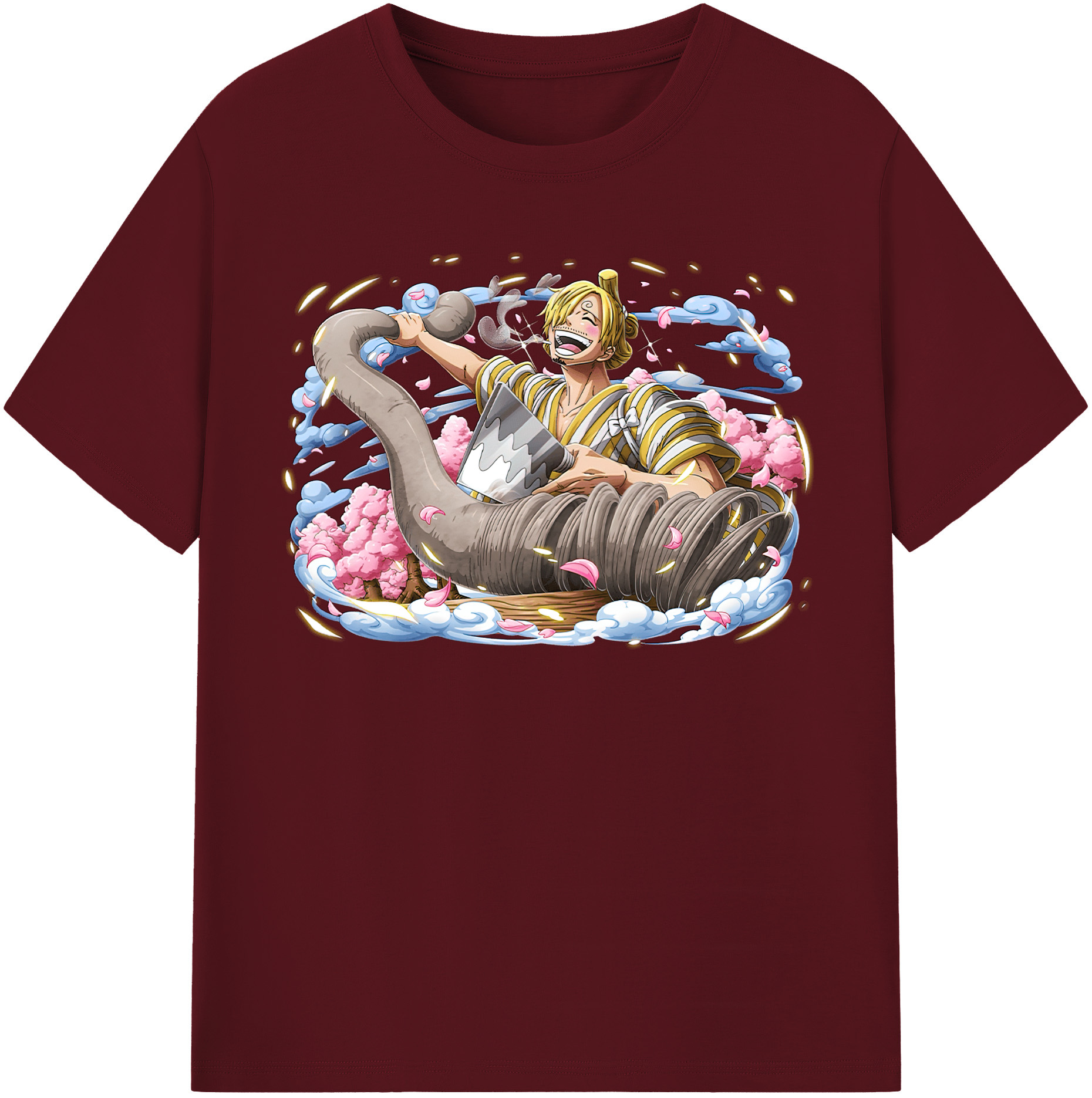 ワンピース サンジ ONE PIECE Sanji 綿100％半袖Tシャツ（フロントプリント）
